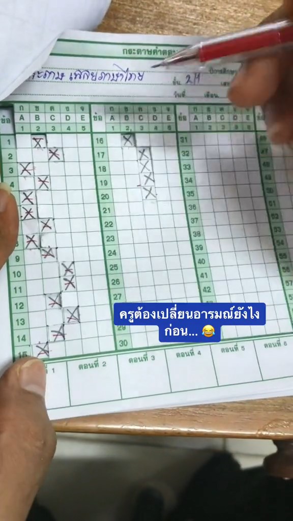 ตอบผิดทุกข้อ